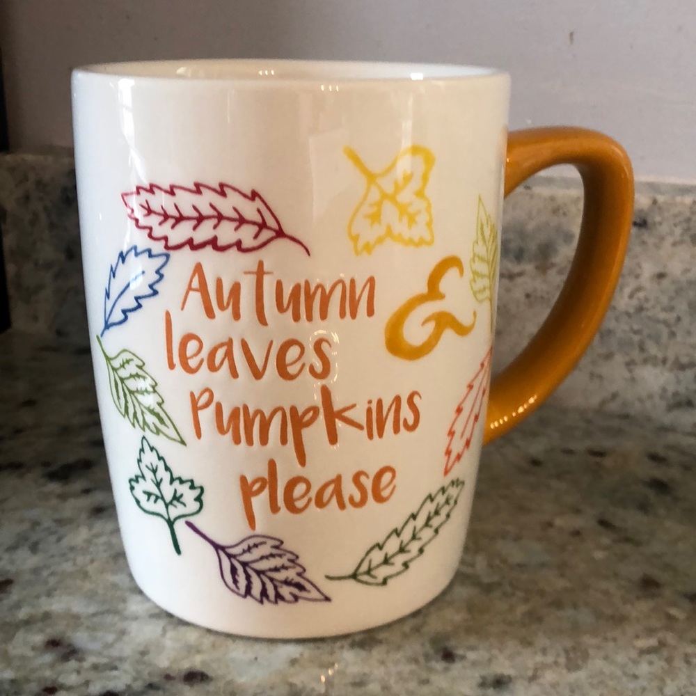 🍁🍁🍁Tag Fall leaves mug